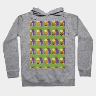 Cute Emoji Beer Pattern Hoodie